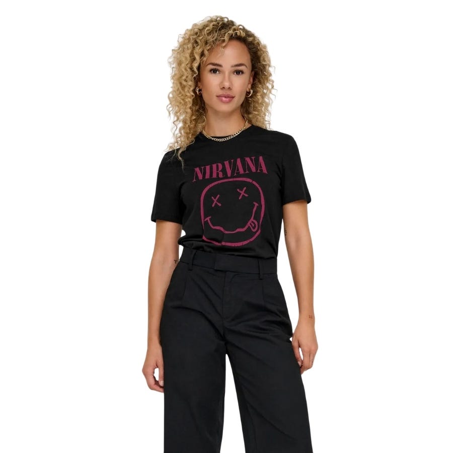 wala Camisetas manga corta Only Onlnirvana Reg S S Top Box Jrs