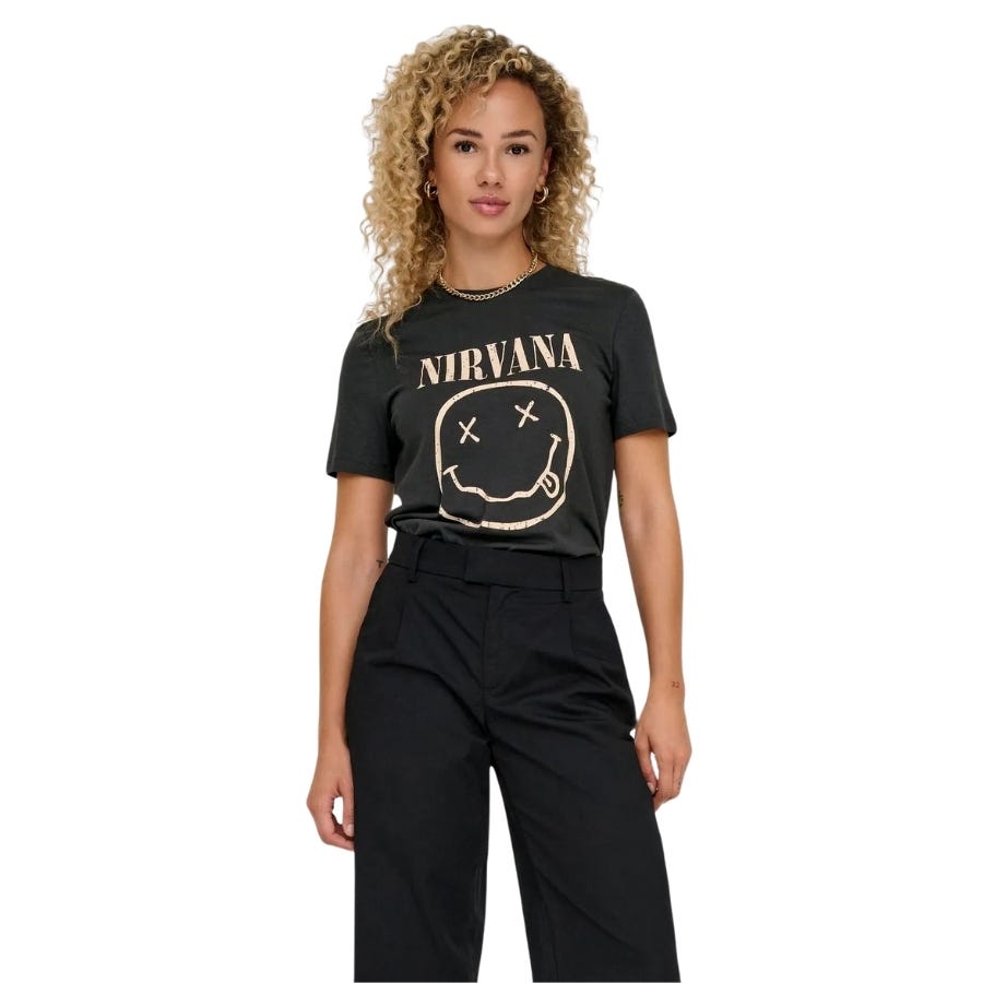 wala Camisetas manga corta Only Onlnirvana Reg S S Top Box Jrs