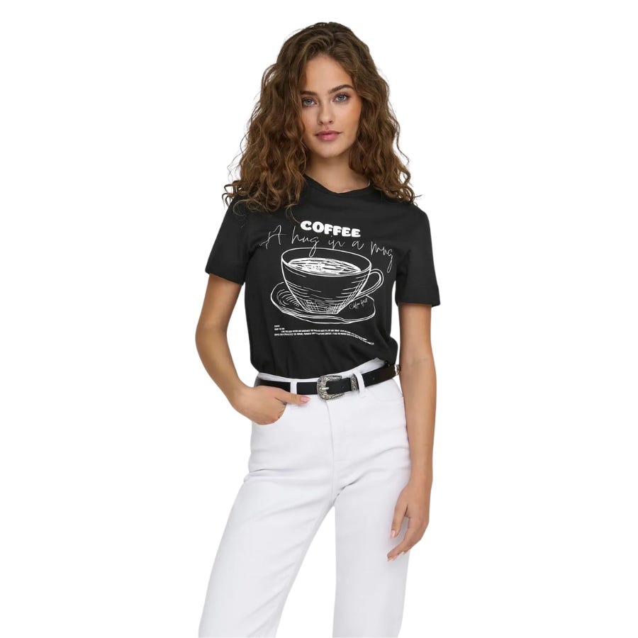 wala Camisetas manga corta Only Onlsigne Life Reg S/S Morning Top CS JRS