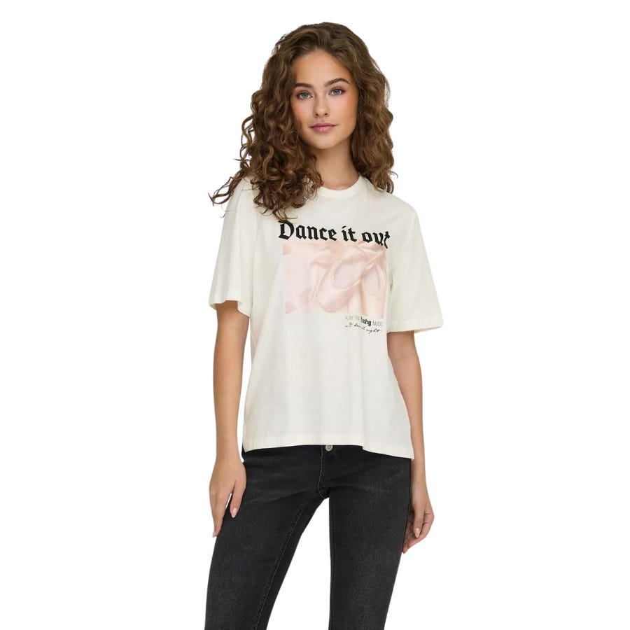 wala Camisetas manga corta Only Onlstacy S/S La Vie Top Box CS JRS