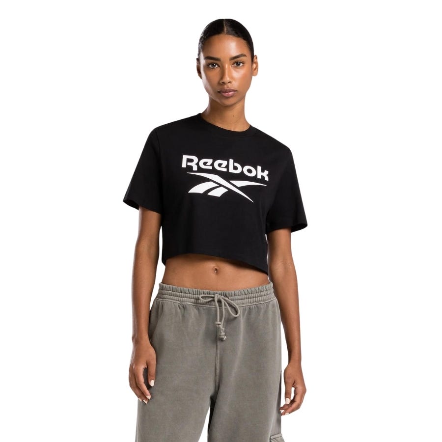 wala Camisetas manga corta Reebok Reebok Identity Big Logo Crop Tee
