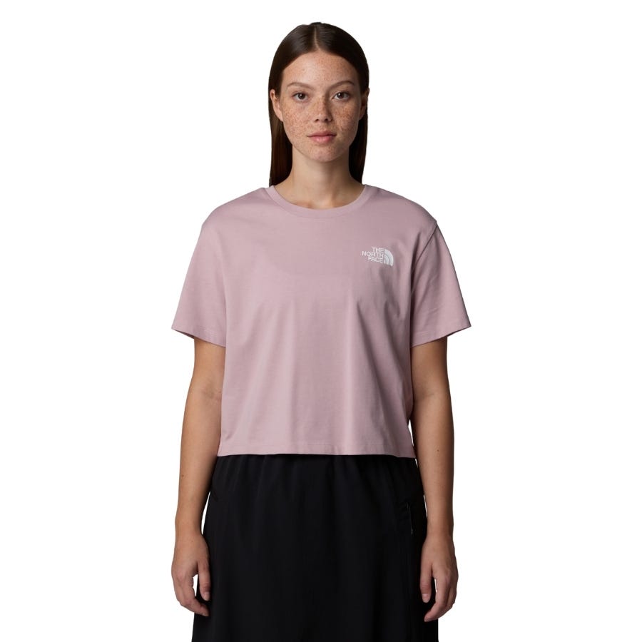 wala Camisetas manga corta The north face W Simple Dome Cropped Slim Tee