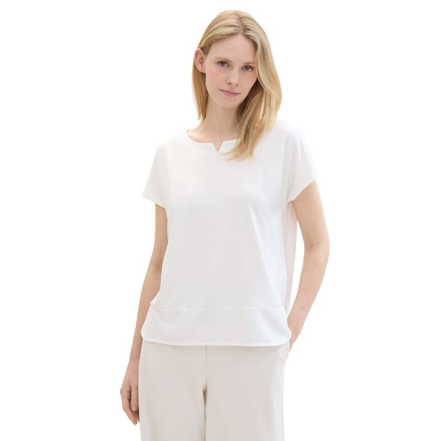 Wala Camisetas Manga Corta Tom Tailor T-Shirt Fabric Mix Crew Neck