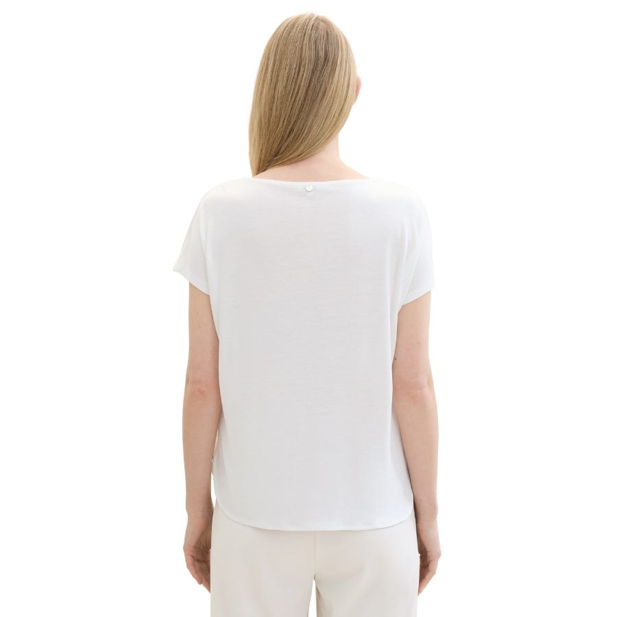Wala Camisetas Manga Corta Tom Tailor T-Shirt Fabric Mix Crew Neck