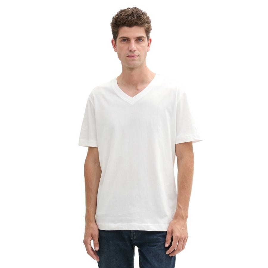 Wala Camisetas Manga Corta Tom Tailor T-shirt With A V-neckline In A Twin Pack
