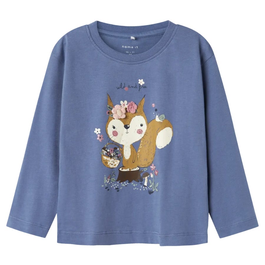 wala Camisetas manga larga Name-it Nmfohfelia Nreg Ls Top Box