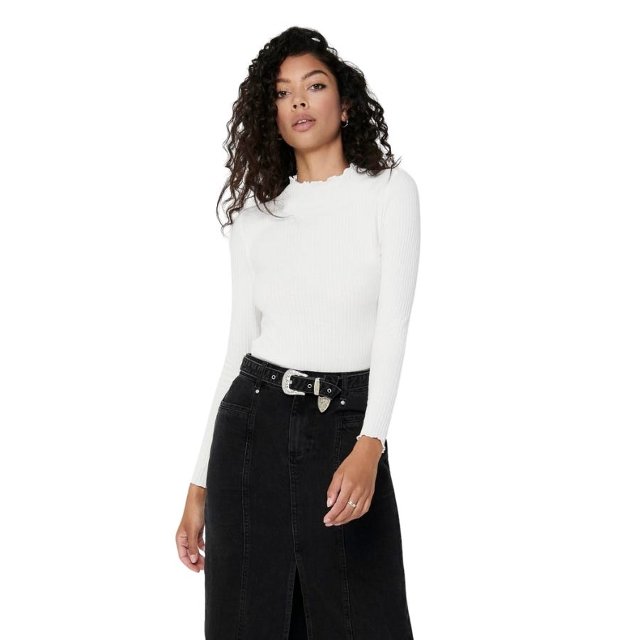 wala Camisetas manga larga Only Onlemma L S High Neck Top Noos Jrs