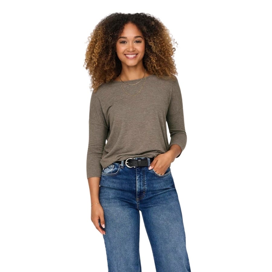 wala Camisetas manga larga Only Onlglamour 3 4 Top Jrs Noos