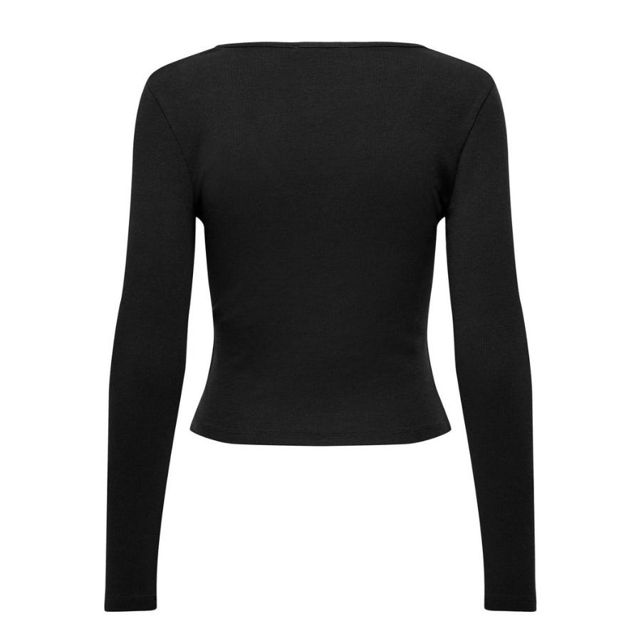 Wala Camisetas Manga Larga Only Onlkaya L S V-Neck Short Top Jrs Noos