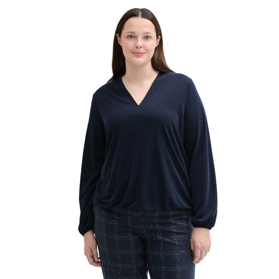Wala Camisetas Manga Larga Tom Tailor Feminine V-Neck
