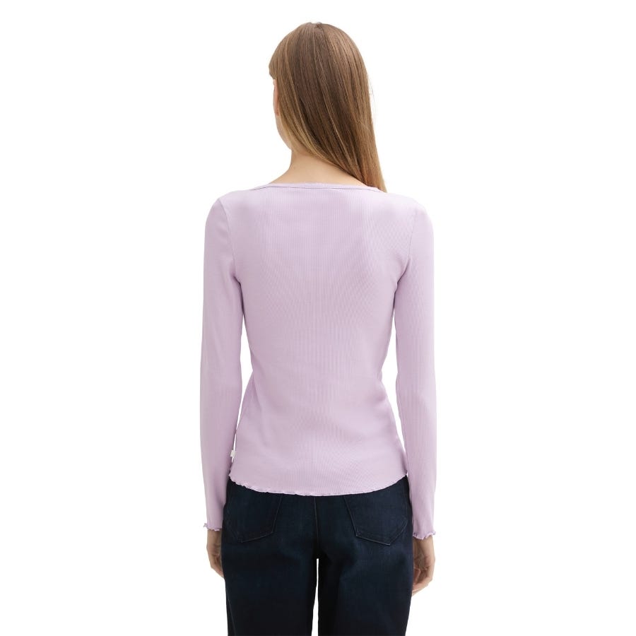 Wala Camisetas Manga Larga Tom Tailor Henley Rib T-Shirt T-Shirts