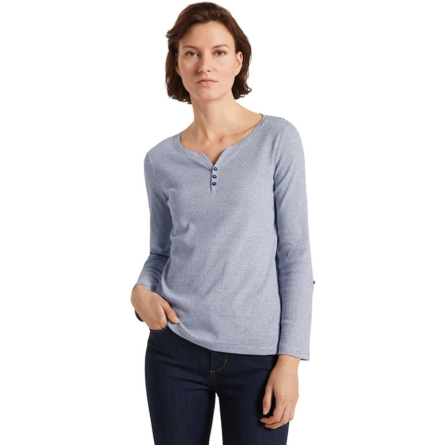 Wala Camisetas Manga Larga Tom Tailor T-Shirt Stripe Henley
