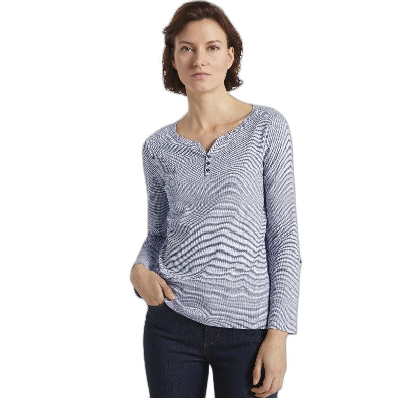 Wala Camisetas Manga Larga Tom Tailor T-Shirt Stripe Henley