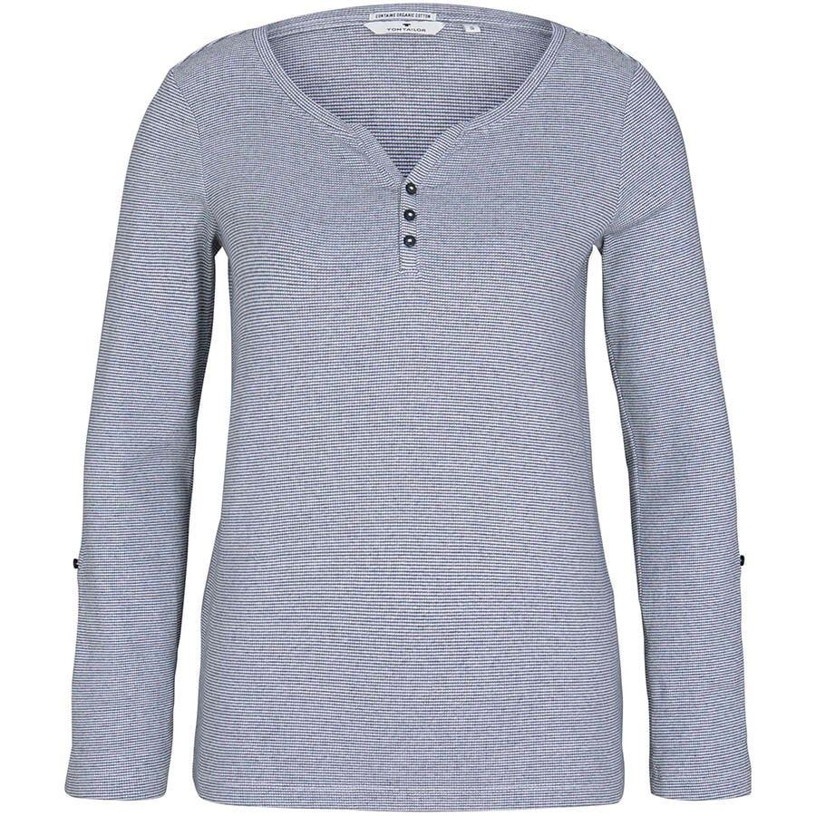 wala Camisetas manga larga Tom tailor T-Shirt Stripe Henley