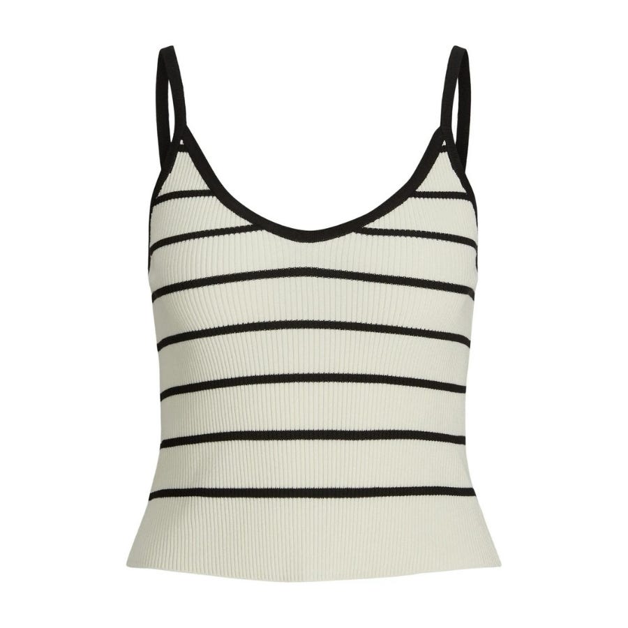 wala Camisetas sin mangas Jjxx Jxesther Tight Short Stripe Top Knit