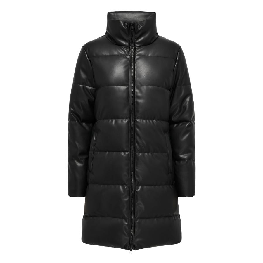 wala Chaquetas Only Onlelsie Faux Leather Puffer Coat Cc Otw