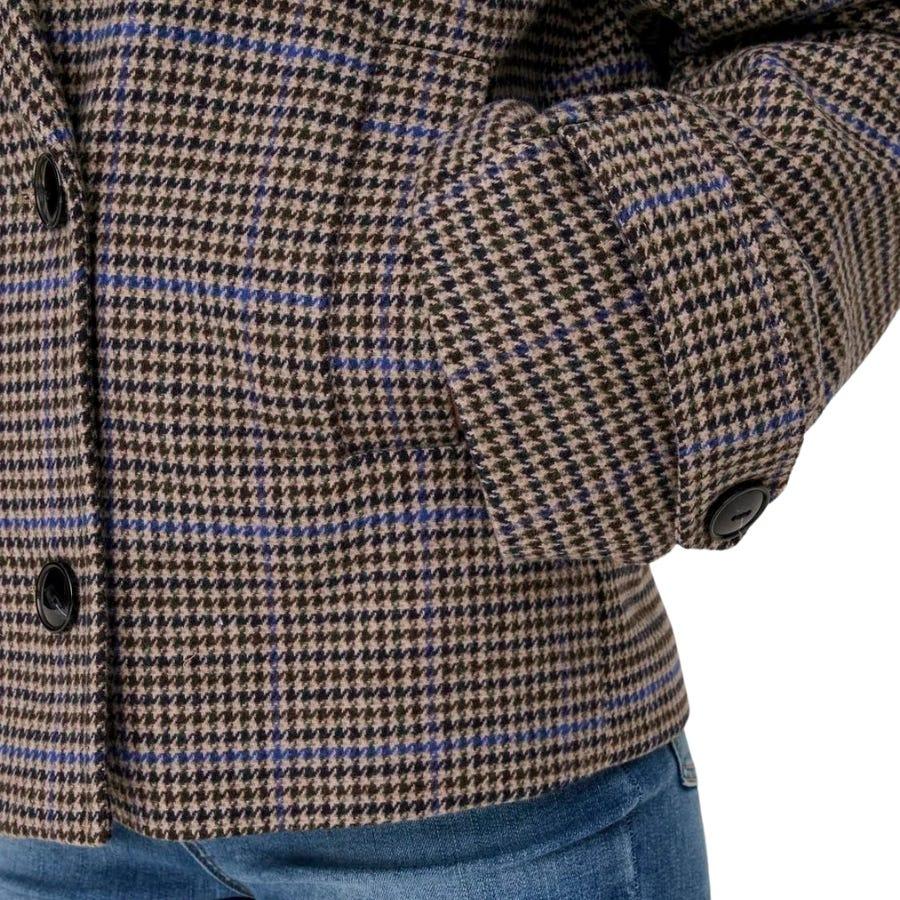 Wala Chaquetas Only Onlliva Life Wool Check Jacket Otw