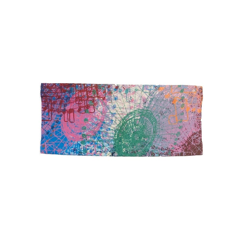 wala Cintas cabeza Hg Hg-Radio Microperforated Printed Headband