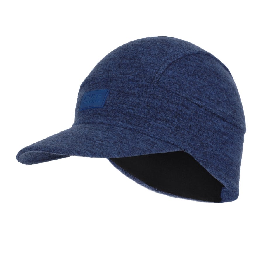 wala Cuellos Buff Merino Fleece Pack Cap Olympian Blue