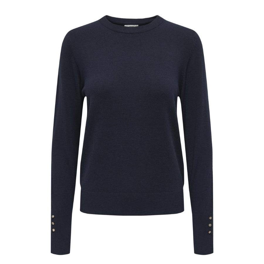 wala Jerseys Jdy Jdymalou L S O-Neck Button Pullover Knt