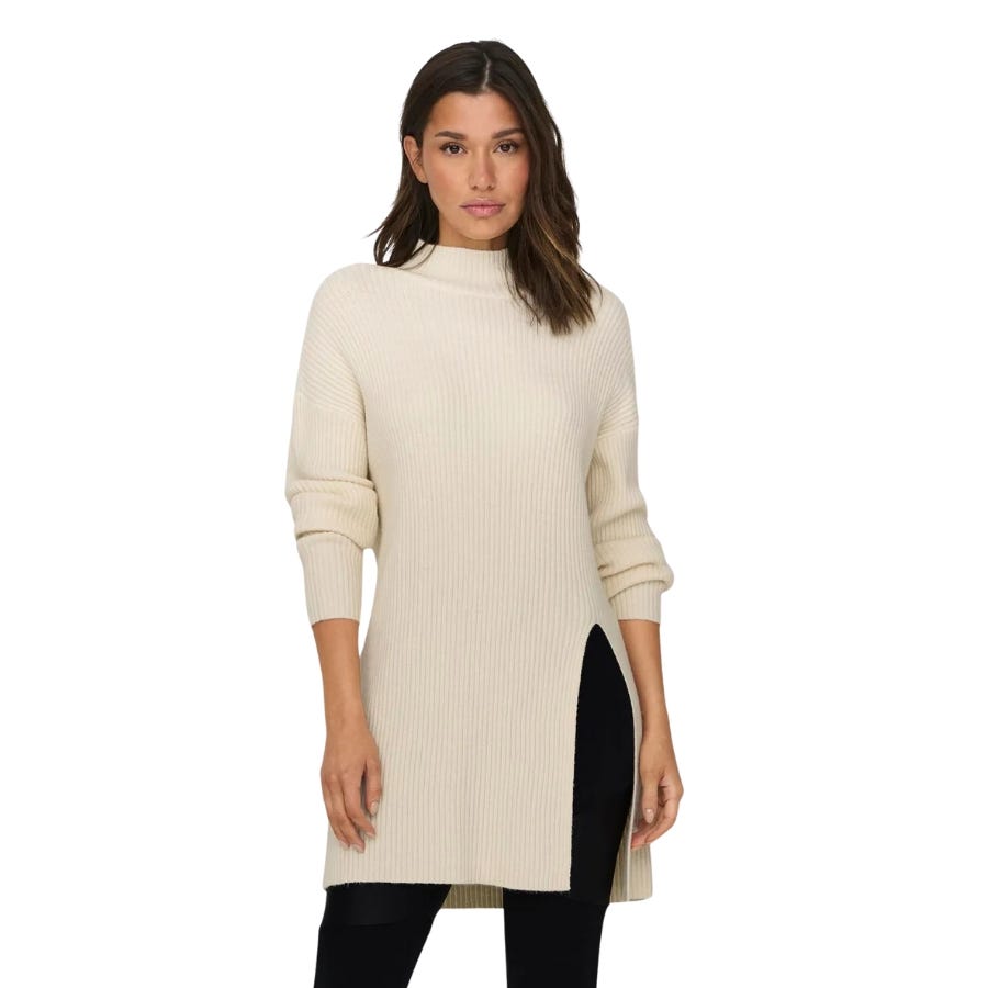 Wala Jerseys Only Onlkatia Ls Long Slit Highneck Cc Knt