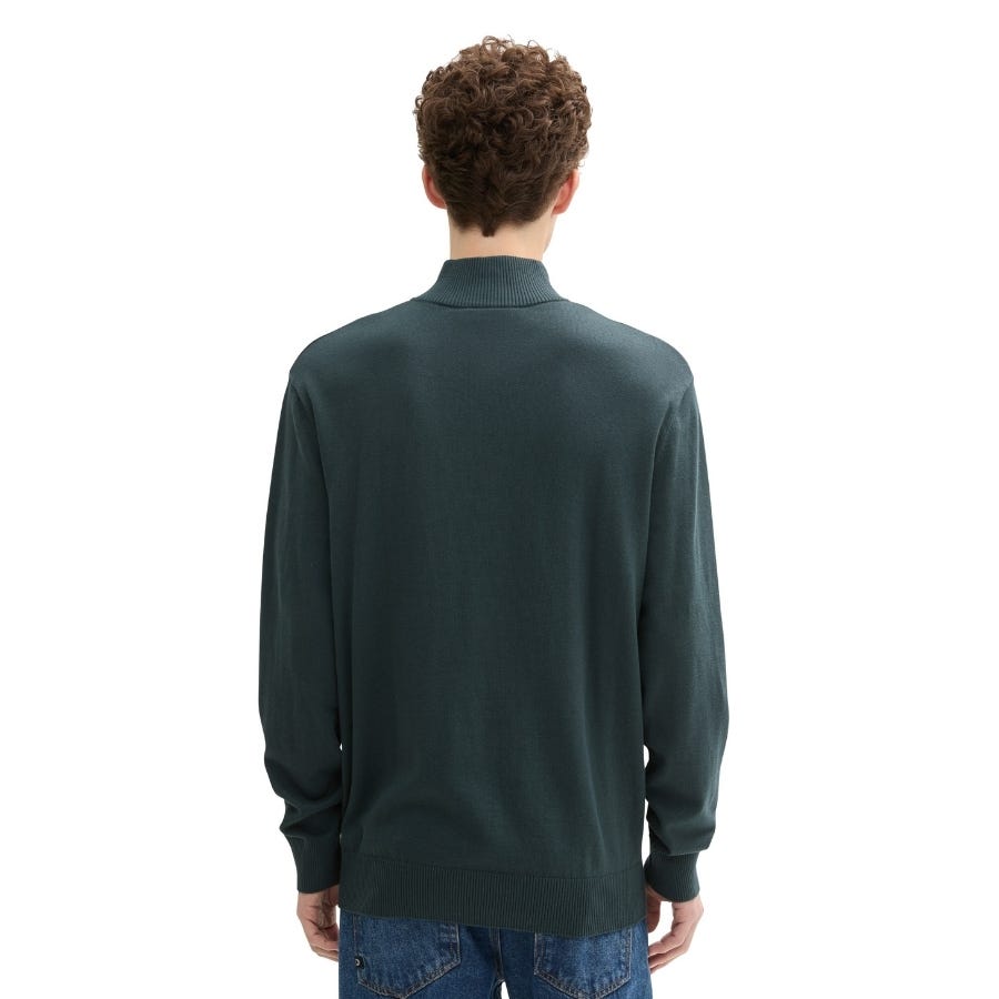 Wala Jerseys Tom Tailor Basic Knit Troyer Flat Knit Tops