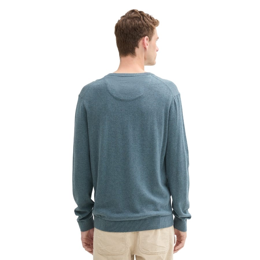 Wala Jerseys Tom Tailor Basic V-Neck Knit Flat Knit Tops
