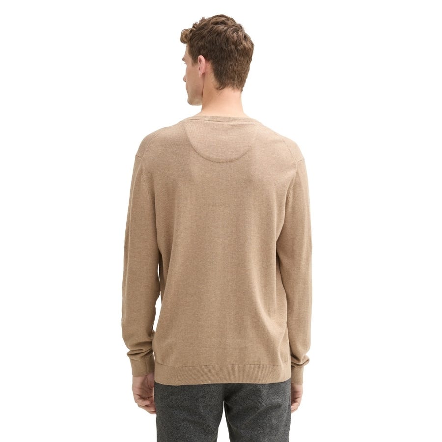 Wala Jerseys Tom Tailor Basic V-Neck Knit Flat Knit Tops