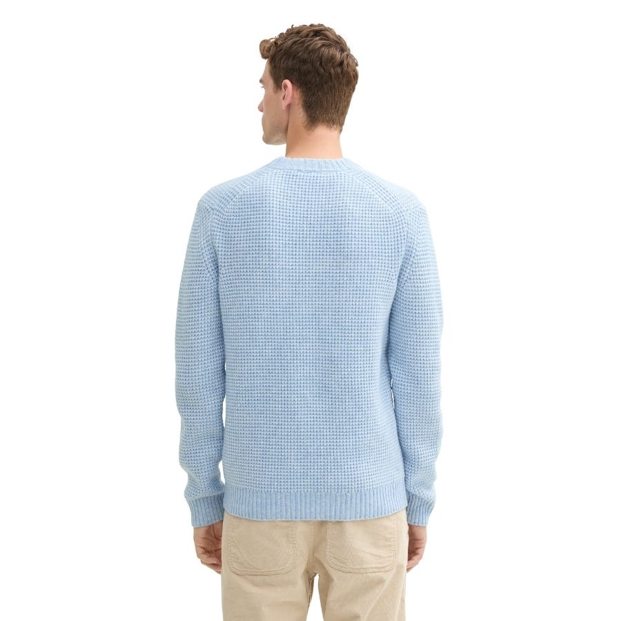 Wala Jerseys Tom Tailor Cosy Structured Crewneck Knit Flat Knit Tops