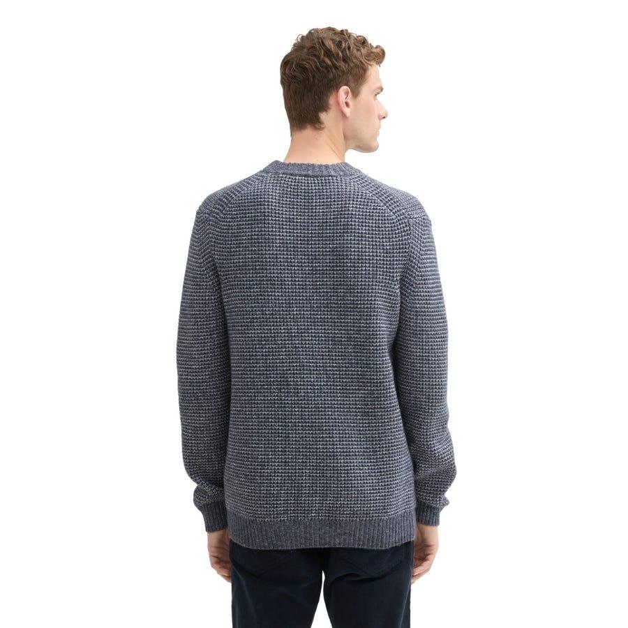 Wala Jerseys Tom Tailor Cosy Structured Crewneck Knit Flat Knit Tops