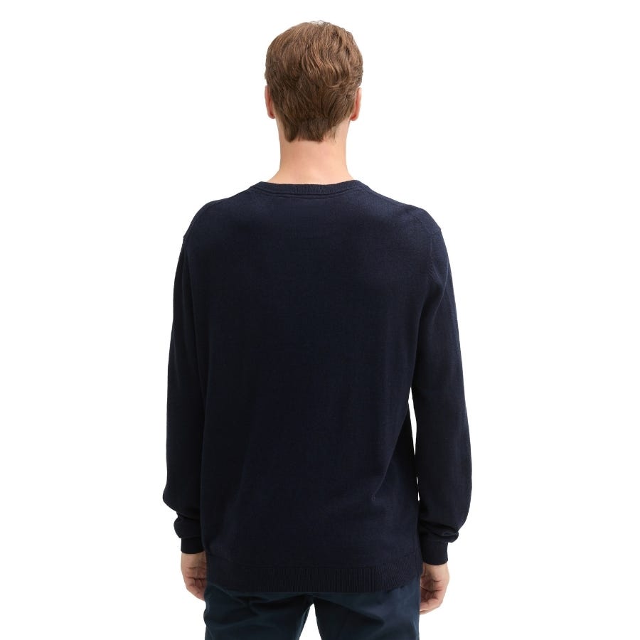 Wala Jerseys Tom Tailor Cotton Cashmere Crewneck Knit Flat Knit Tops