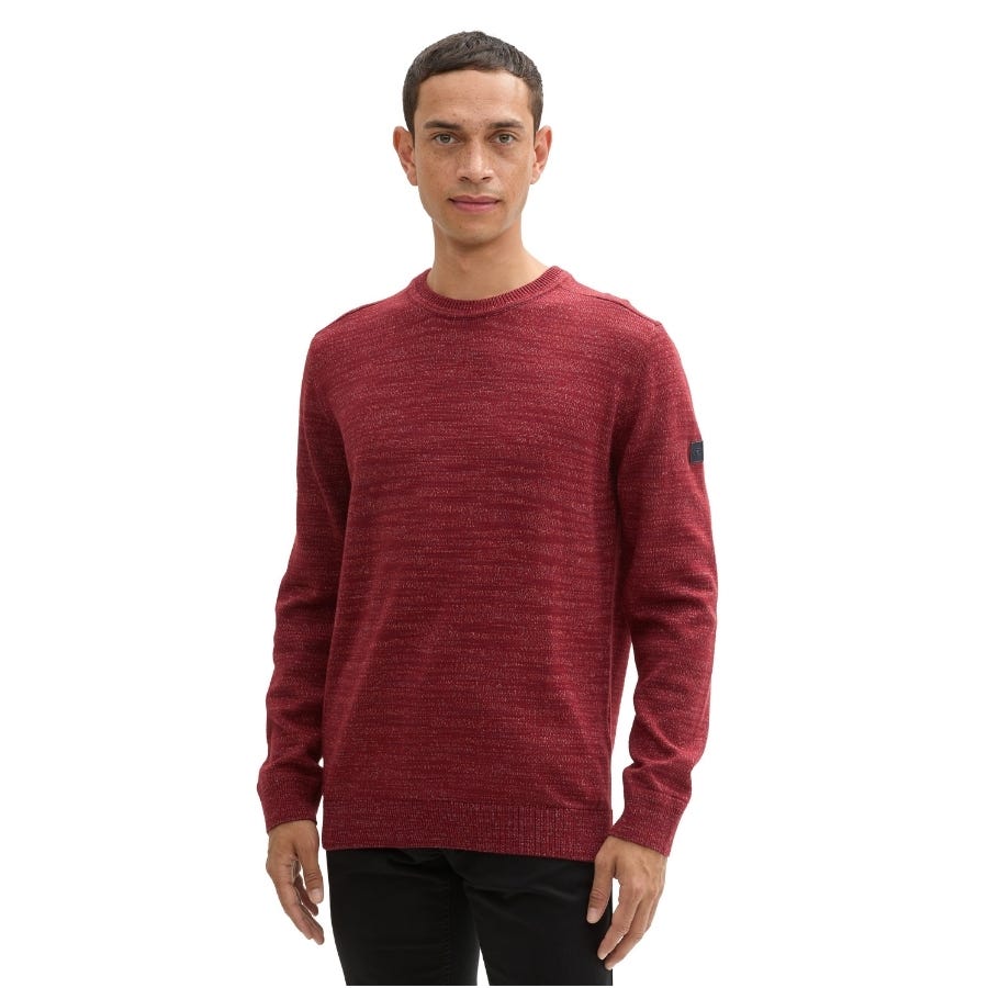 wala Jerseys Tom tailor Multicolor Crewneck Knit Flat Knit Tops