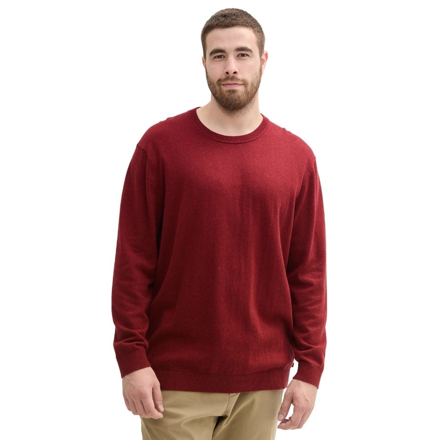 wala Jerseys Tom tailor Plus Cotton Cashmere Knit Flat Knit Tops