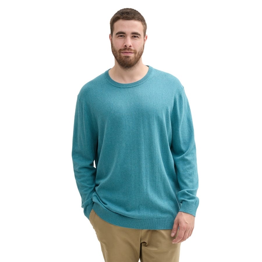 wala Jerseys Tom tailor Plus Cotton Cashmere Knit Flat Knit Tops