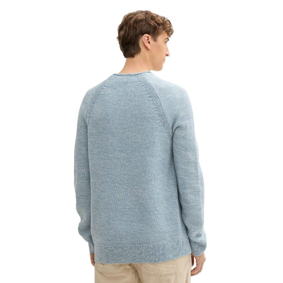 Wala Jerseys Tom Tailor Twotone Crewneck Knit Flat Knit Tops
