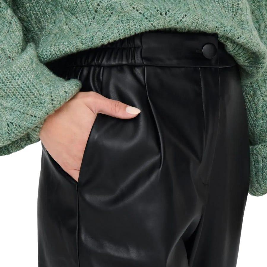Wala Pantalones Largos Only Onlmynte Faux Leather Pants Cs Otw