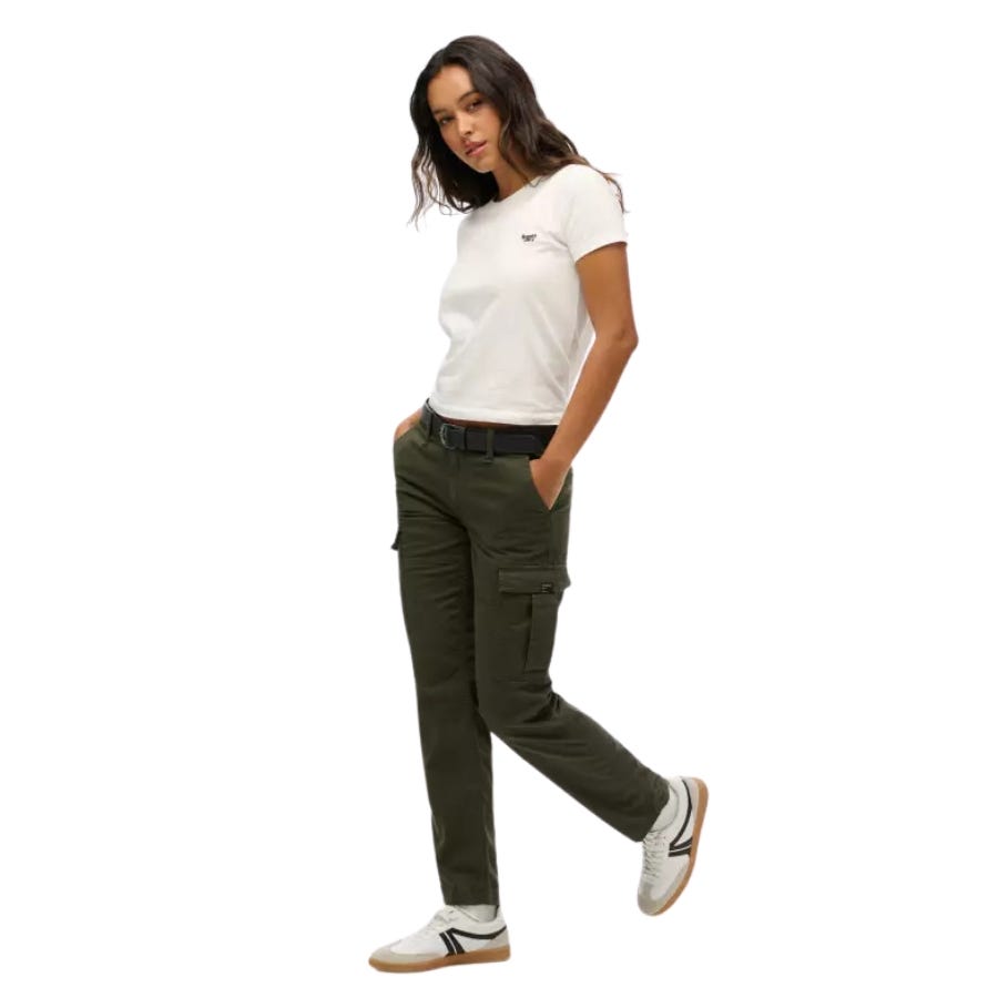 wala Pantalones largos Superdry Mid Rise Slim Cargo