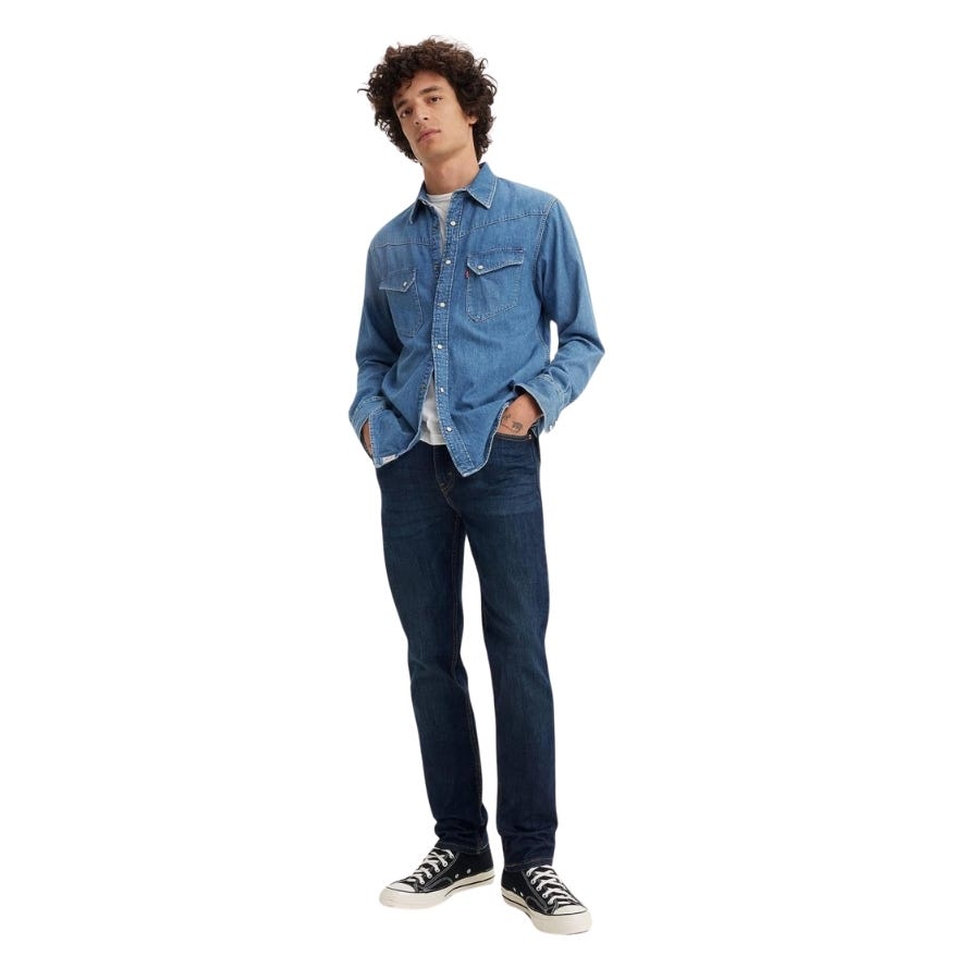 wala Pantalones tejanos Levis 511™ Slim Dark Indigo - Worn In