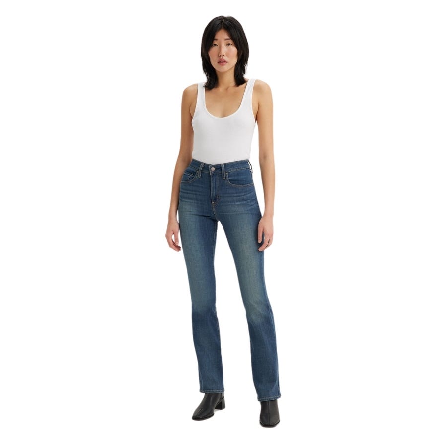 Wala Pantalones Tejanos Levis 725 High Rise Bootcut Tore It