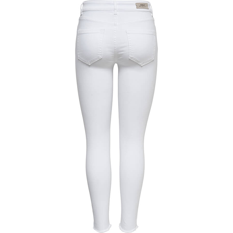 Wala Pantalones Tejanos Only Onlblush Mid Sk Ank Raw Rea0730Noos