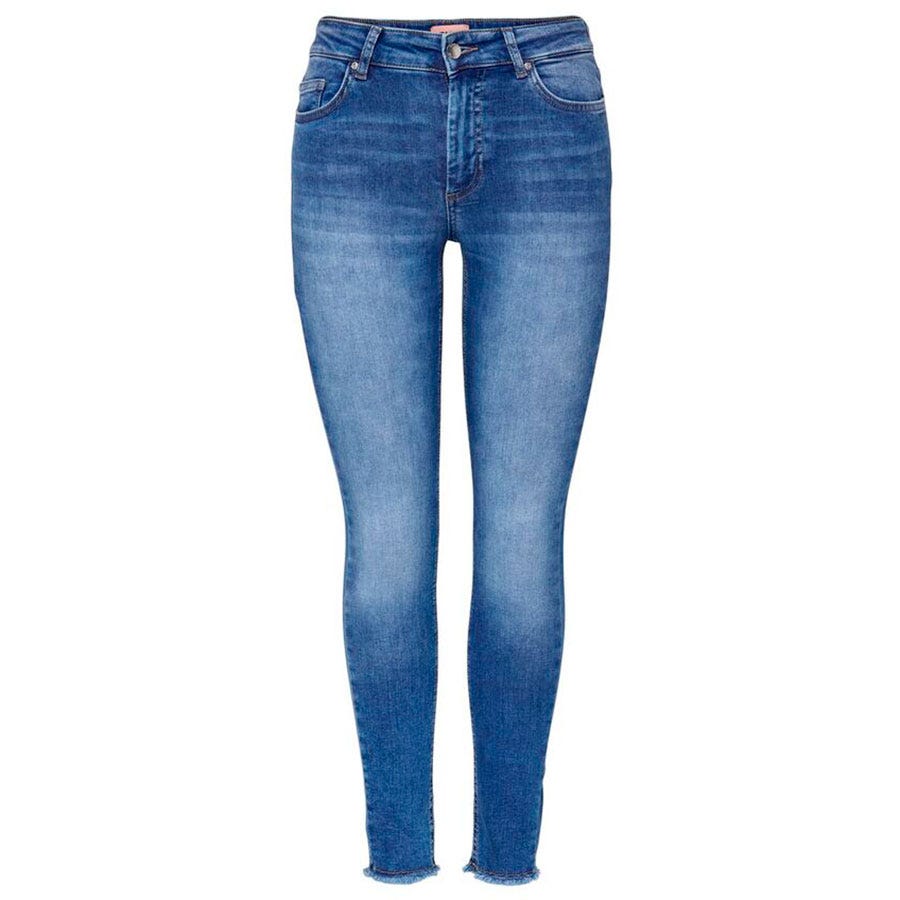 wala Pantalones tejanos Only Onlblush Mid Sk Ank Raw Rea12187 Noos