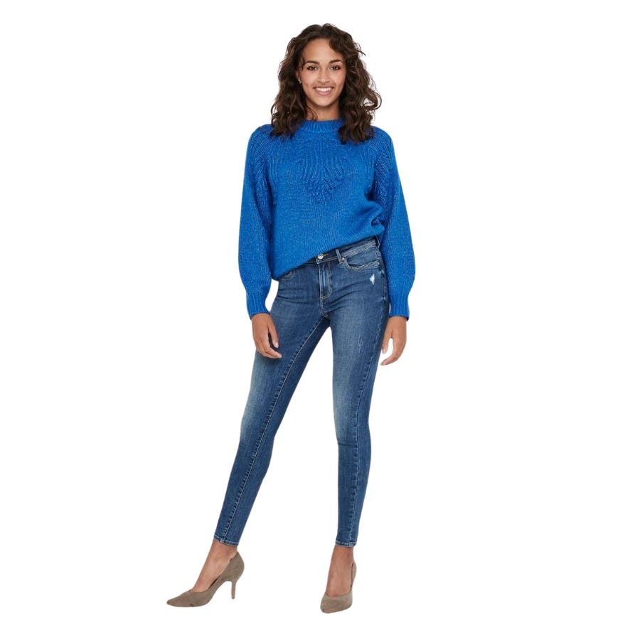 wala Pantalones tejanos Only Onlwauw Mid Skinny BJ114-3 Noos