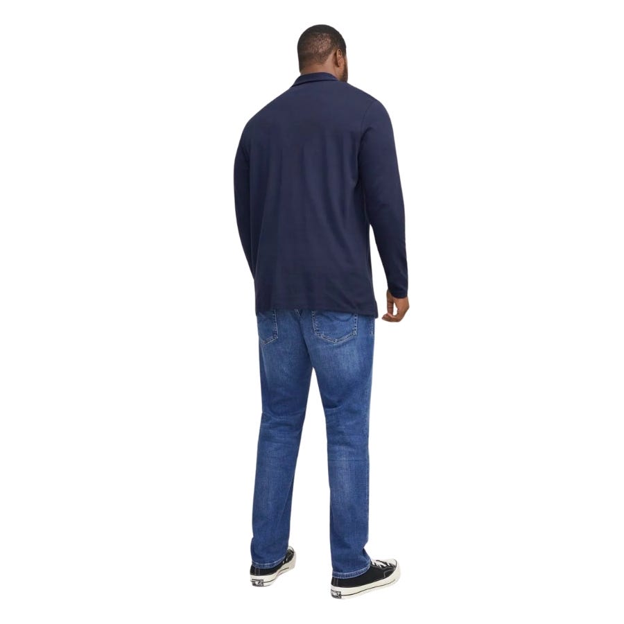 Wala Polos Jack & Jones Plus Jprblachad Ls Polo Sn Pls