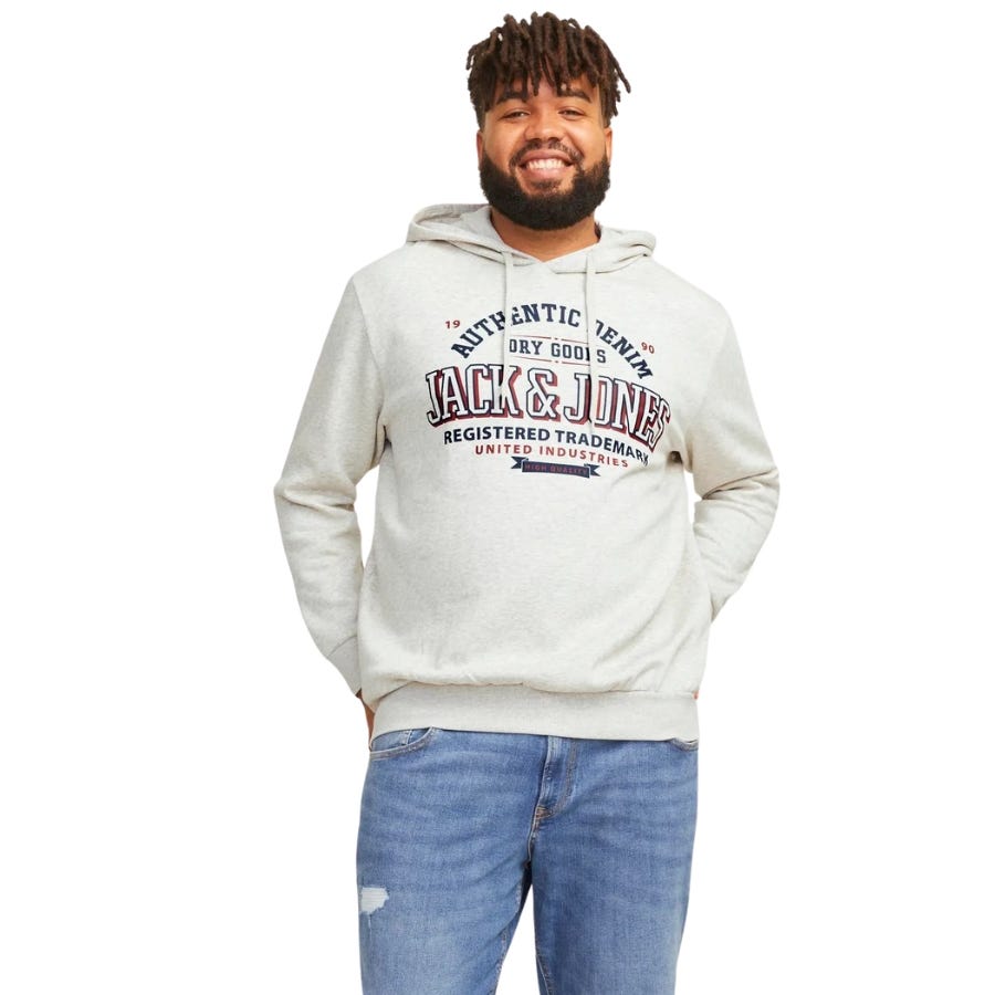 wala Sudaderas Jack & jones plus Jjelogo Sweat Hood 2 Col 24 25 Noos Pls