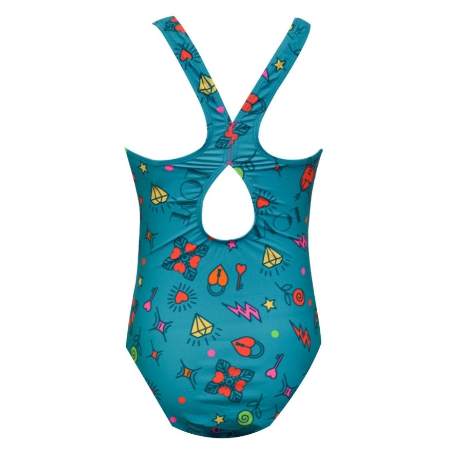 Wala Bañadores Ras Love Casual Back Girl Swimsuit