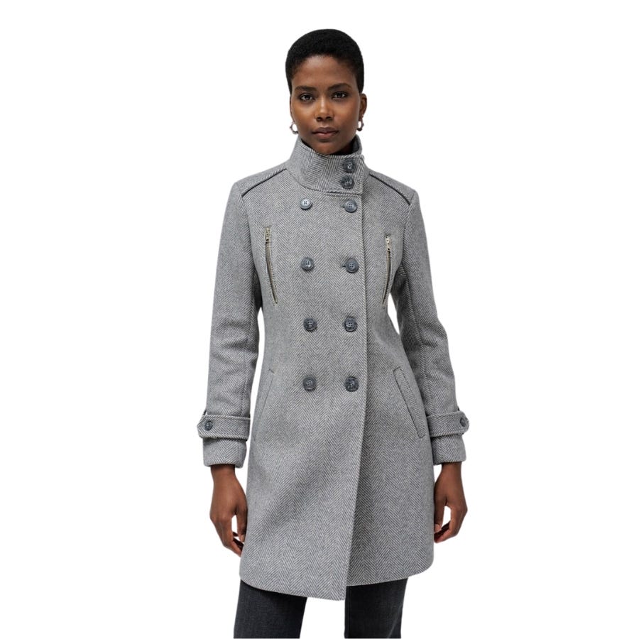 wala Chaquetas Salsa 546 - Zs_Pea Coat