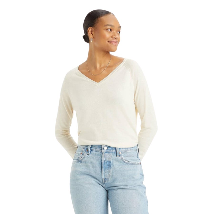 wala Jerseys Levis Petal Vneck Sweater