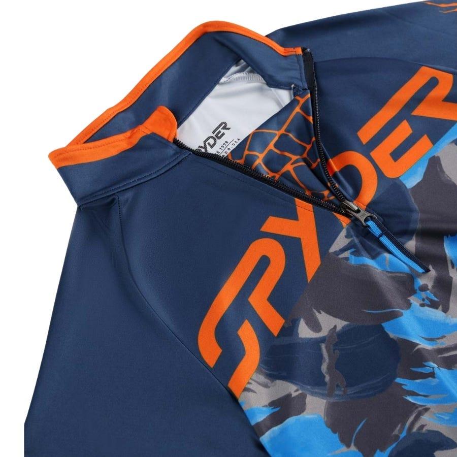 Wala Jerseys Spyder Boys Camo 1 2 Zip
