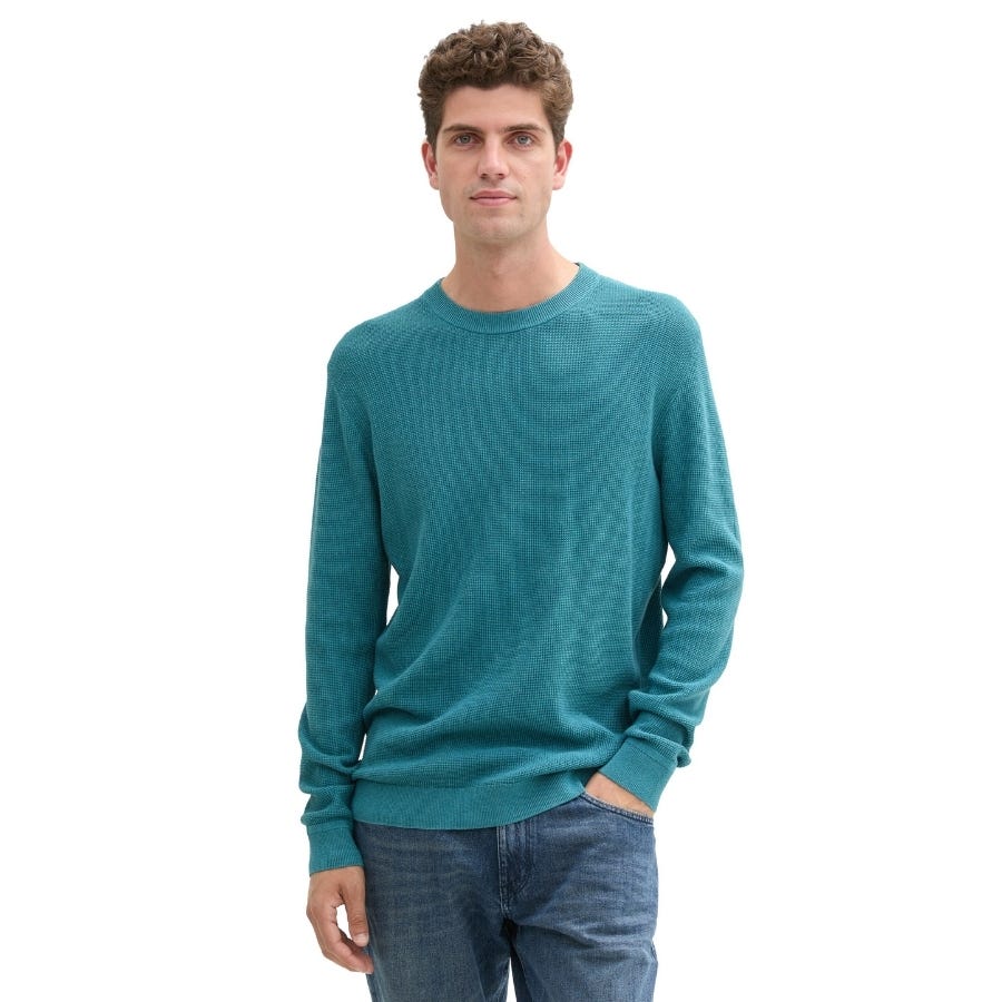 Wala Jerseys Tom Tailor Structured Crewneck Knit