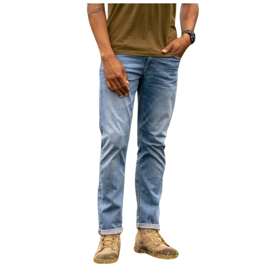 Wala Pantalones Tejanos Petrol Men Denim Tapered